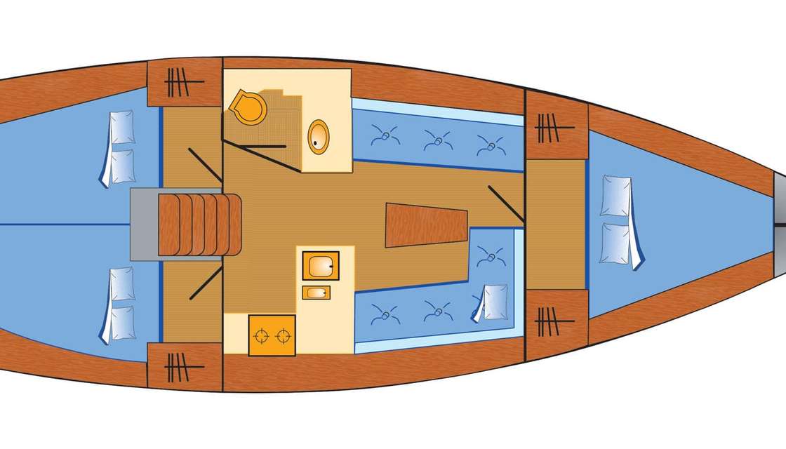 Plans du bateau Bavaria Cruiser 37