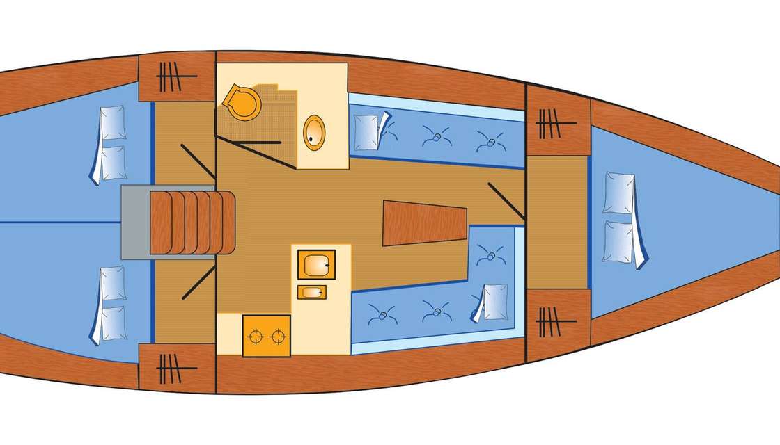 Plans du bateau Bavaria Cruiser 37