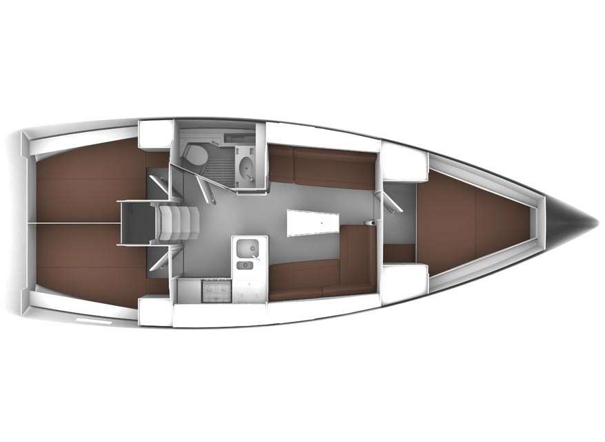 Piano della barca Bavaria 37 Cruiser