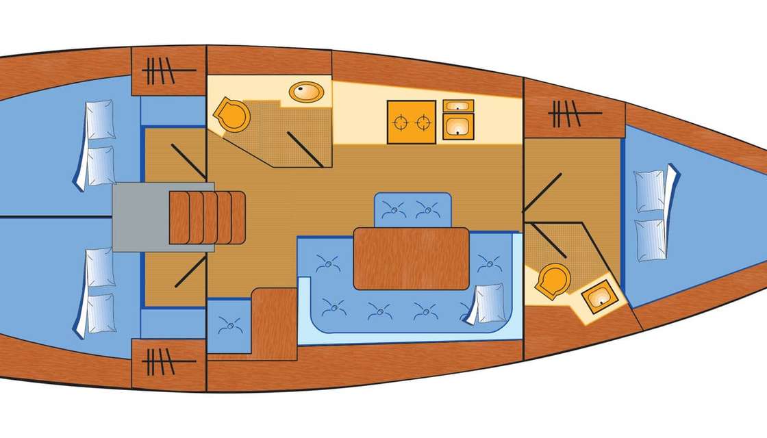 Plans du bateau Bavaria 41 Cruiser
