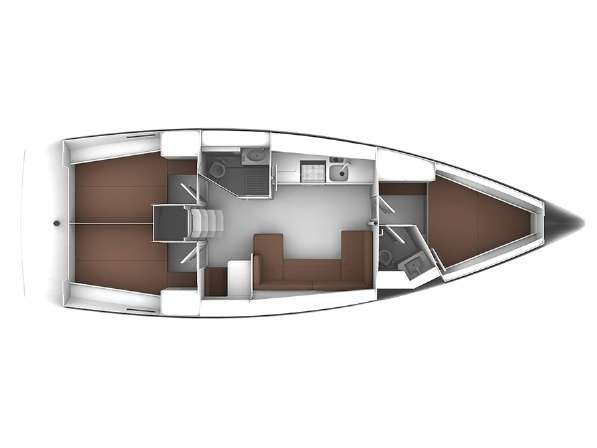 Layout of the boat Bavaria Cruiser 41