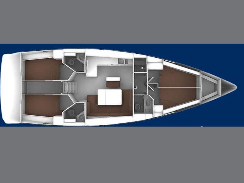 План яхты Bavaria Cruiser 46