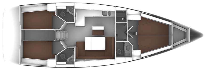 Plans du bateau Bavaria Cruiser 46