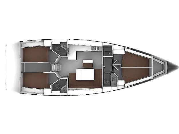 План яхты Bavaria Cruiser 46