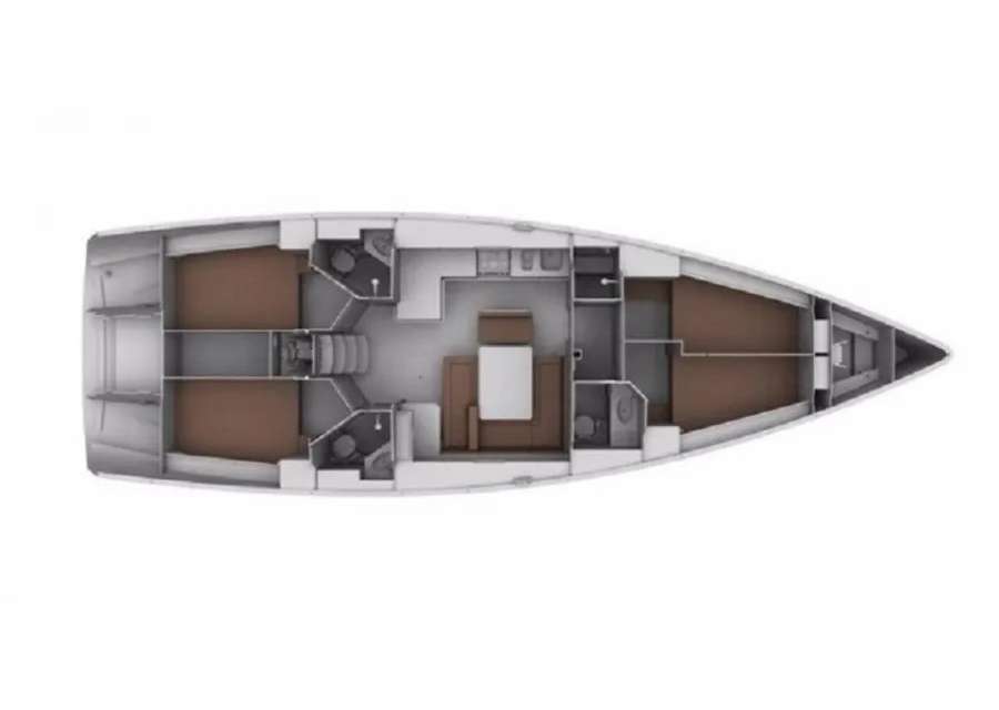 План яхты Bavaria 46 Cruiser