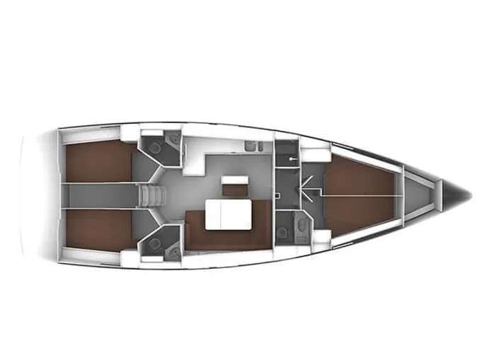 План яхты Bavaria Cruiser 46