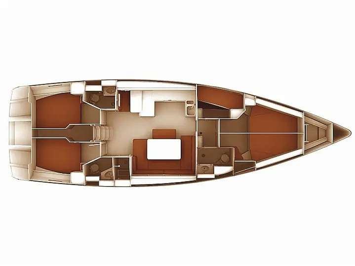 Plans du bateau Bavaria 51 Cruiser
