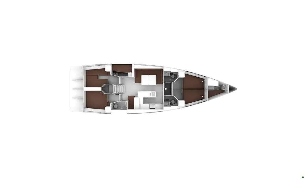 Piano della barca Bavaria 56 Cruiser