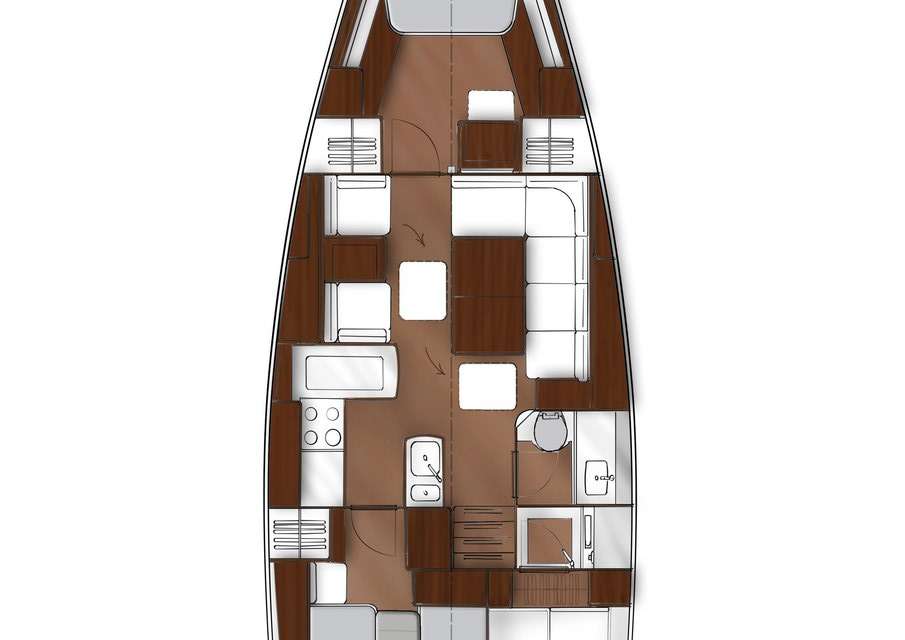 Plans du bateau Bavaria Vision 42