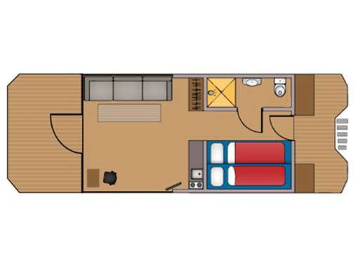 Layout of the boat Campi 300