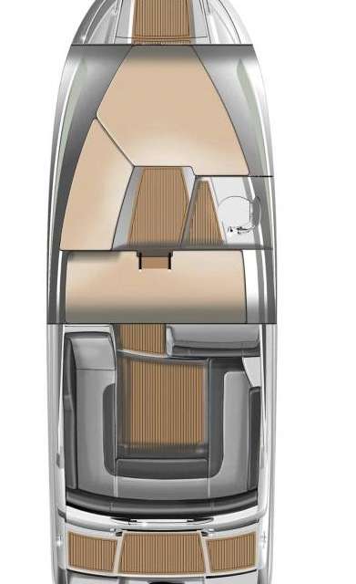 Layout of the boat Cap Camarat 7.5 DC