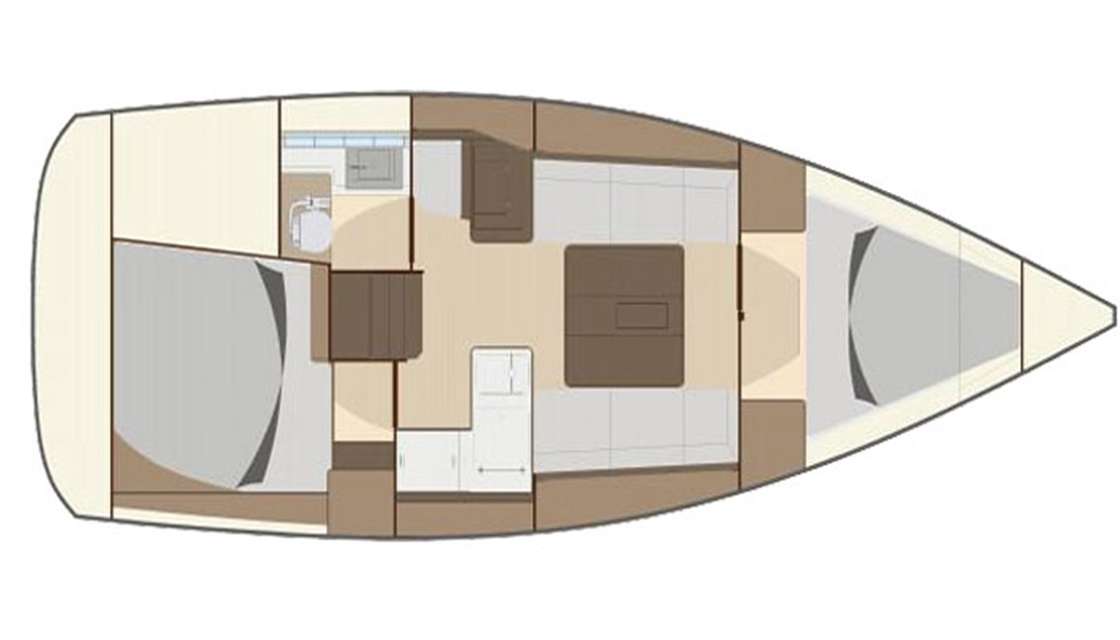 Plans du bateau Dufour 335 Grand Large