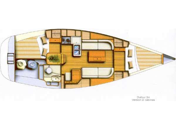 Bootslayouts Dufour 34