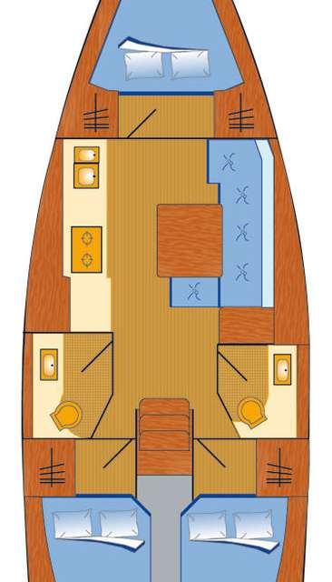 Plans du bateau Dufour 382 Grand Large