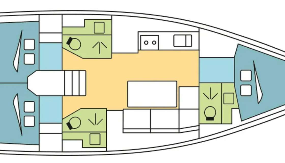 Plans du bateau Dufour 390 Grand Large