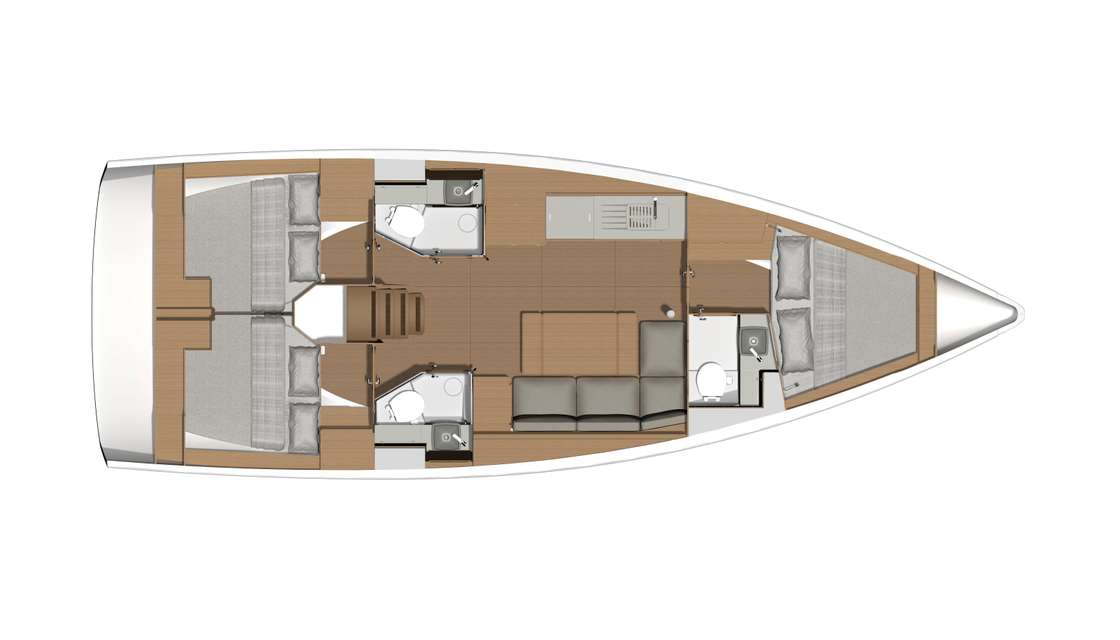 Plans du bateau Dufour 390 Grand Large