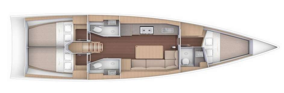 Bootslayouts Dufour 390 Grand Large