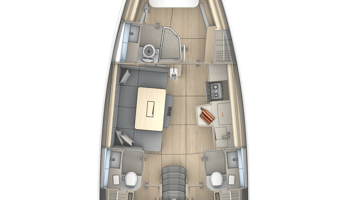 План яхты Dufour 41