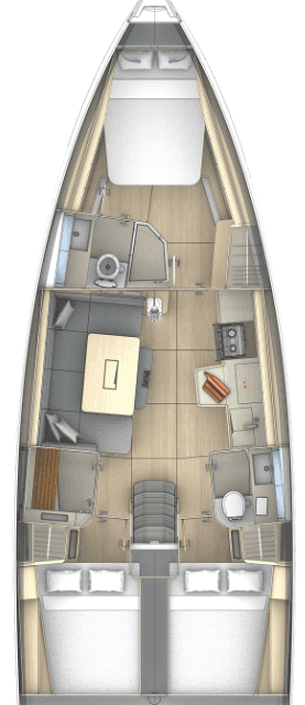 Plans du bateau Dufour 41