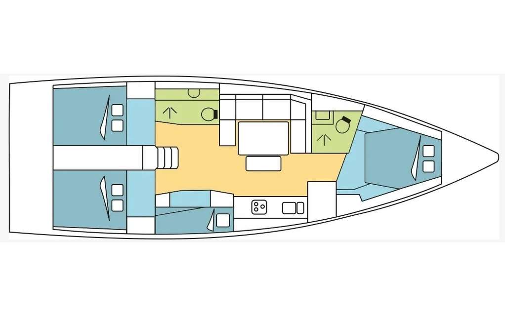 Plans du bateau Dufour 430 Grand Large