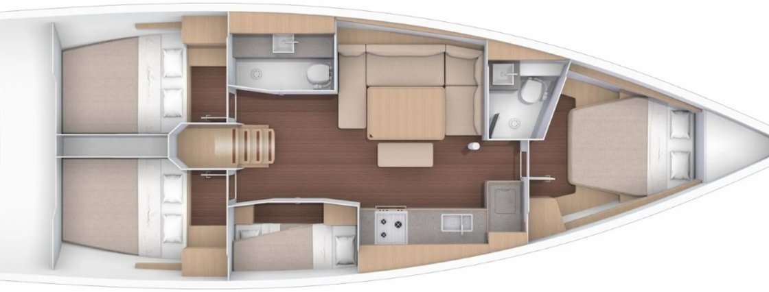 Bootslayouts Dufour 430 Grand Large