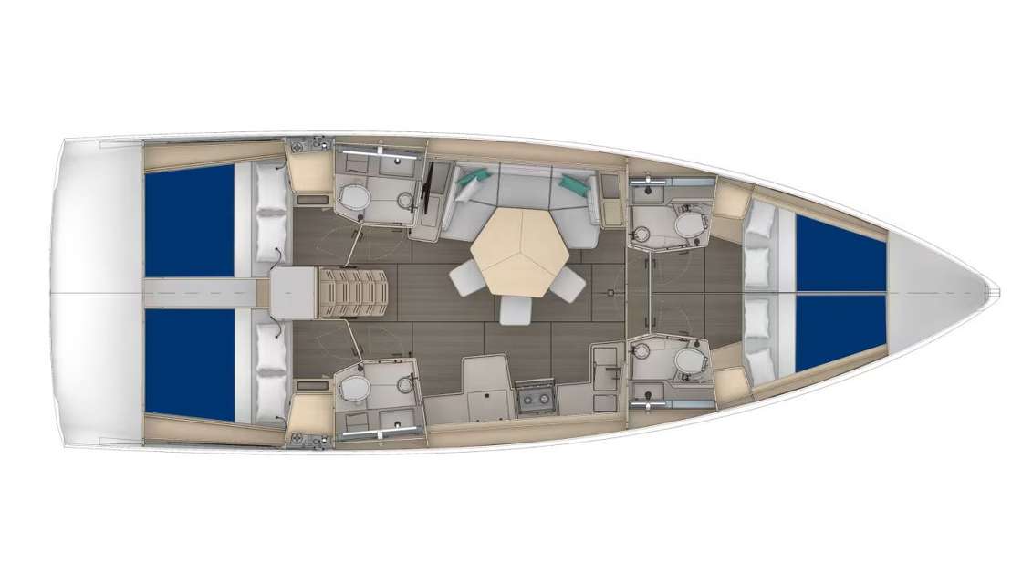Plans du bateau Dufour 44