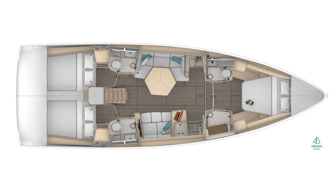 Plans du bateau Dufour 44