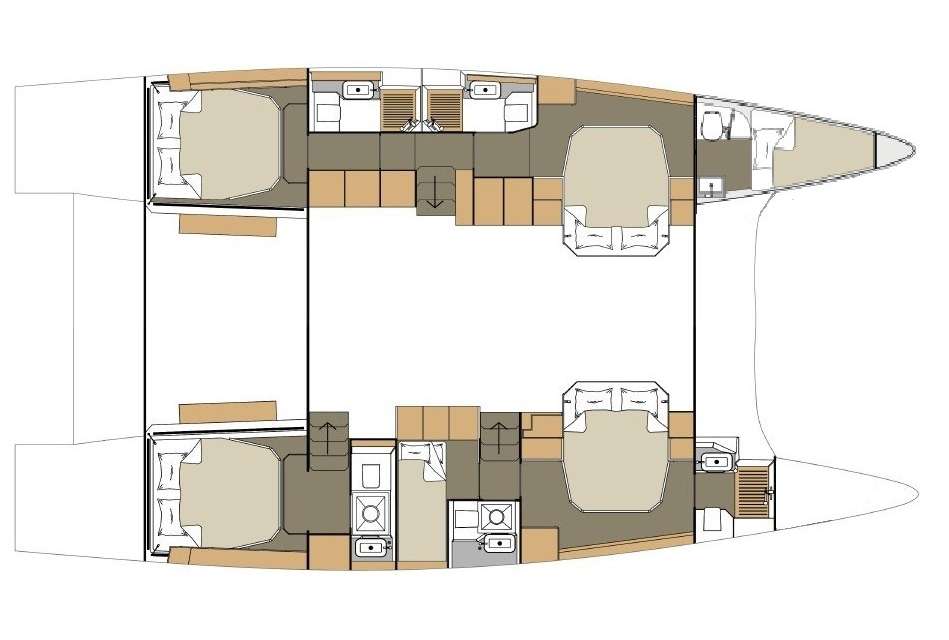 Układ Dufour 48 Catamaran