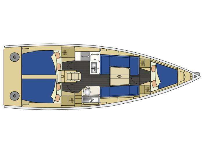 Plans du bateau Elan 350