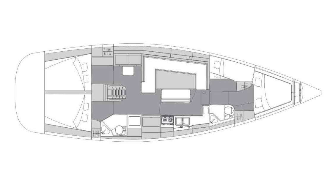 Plans du bateau Elan Impression 45.1