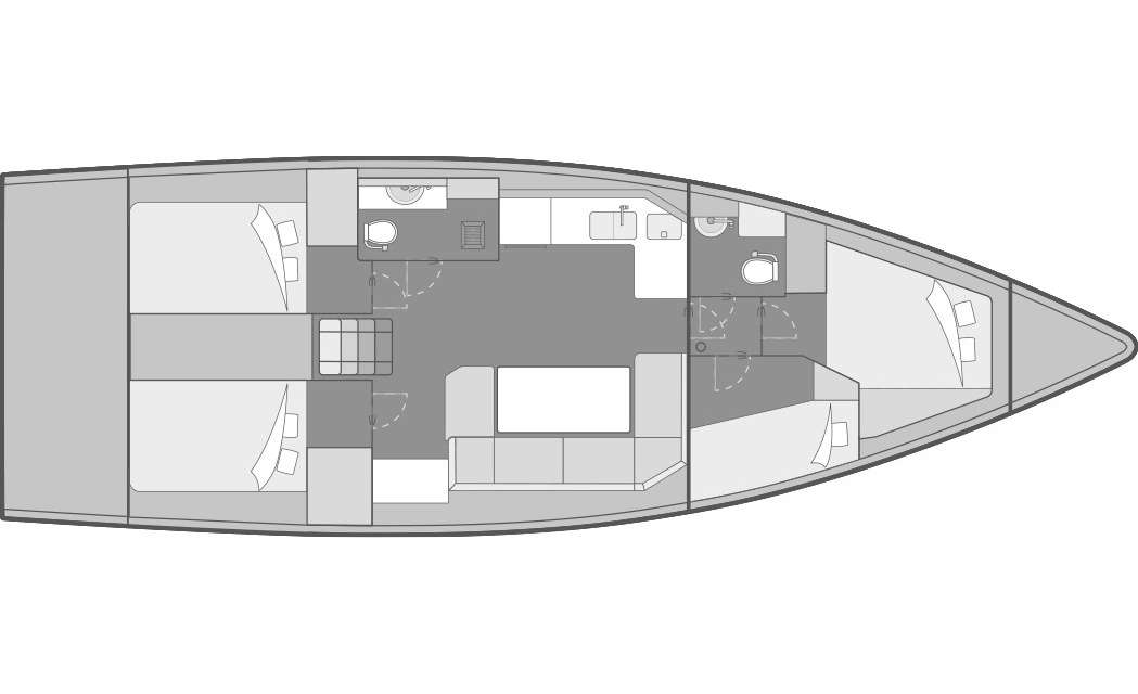 План яхты Elan Impression 45