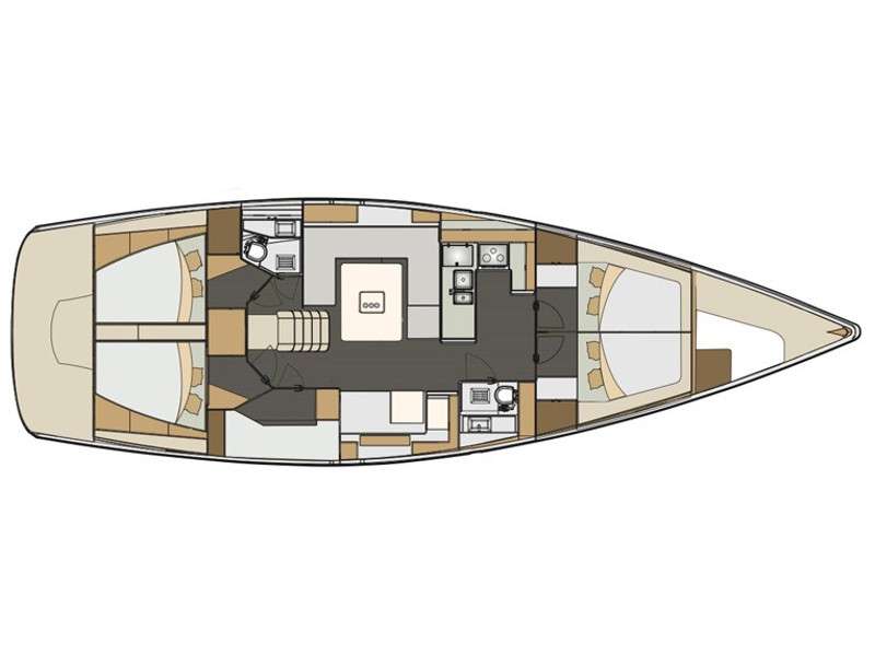 Plans du bateau Elan Impression 50