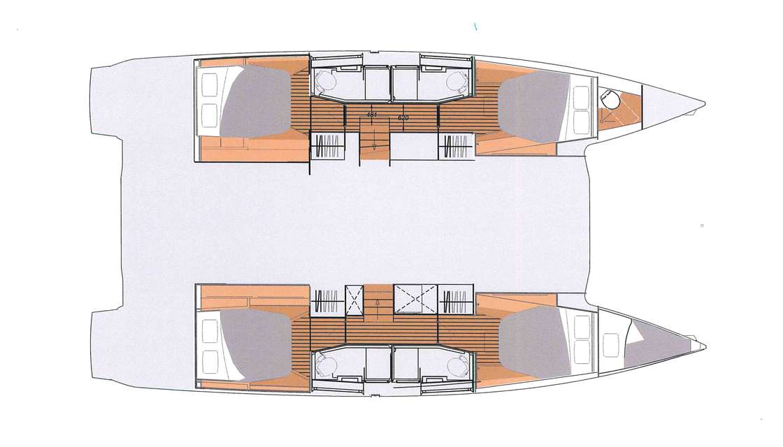 Piano della barca Elba 45