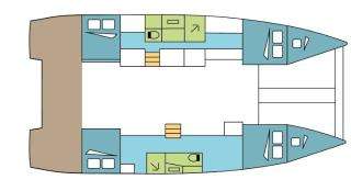 Layout of the boat Excess 11