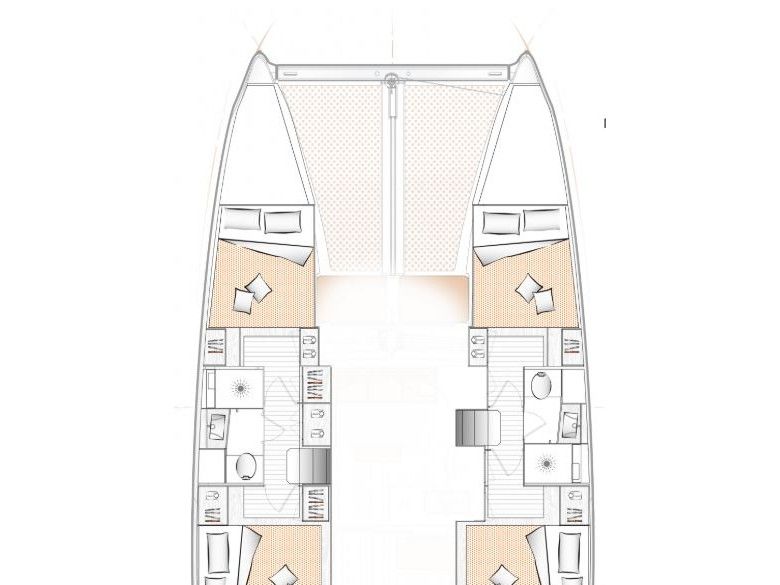 Distribución del barco Excess 11