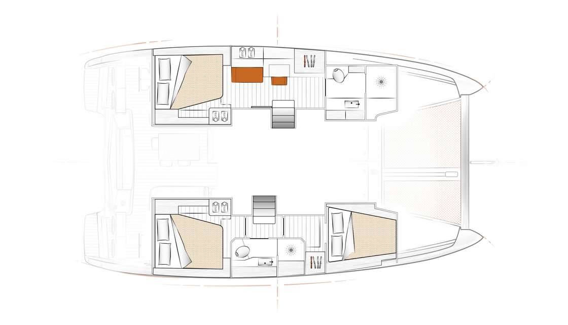 Piano della barca Excess 11