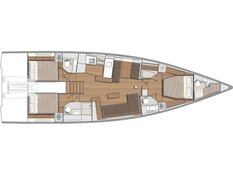 Plans du bateau First Yacht 53