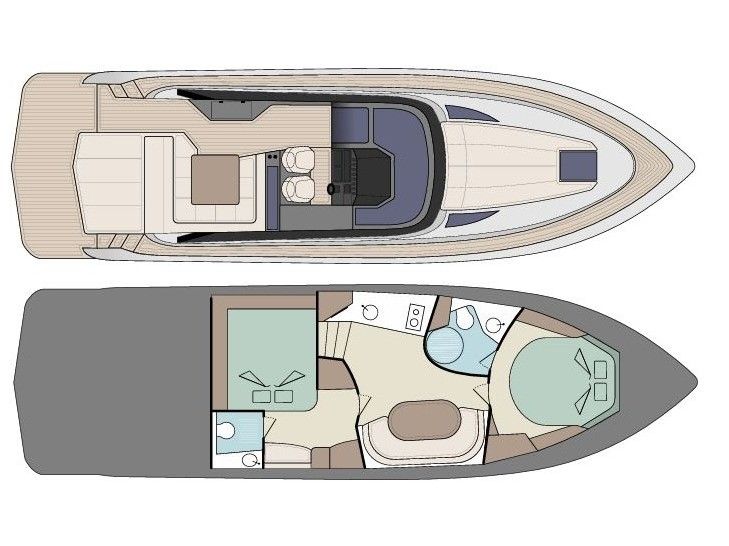 План яхты Focus Power 44