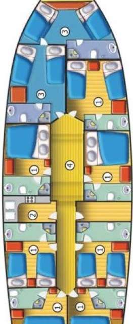 Layout of the boat Fortuna
