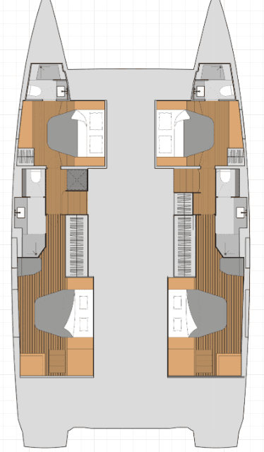 Piano della barca Aura 51