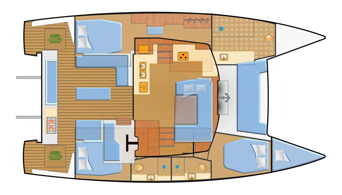 Plans du bateau Elba 45