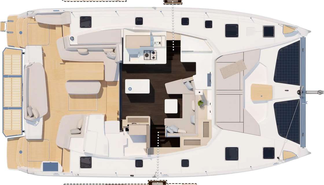 Layout of the boat FP 44