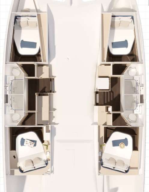 Layout of the boat FP 44