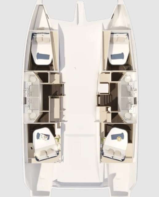 Distribución del barco New 44