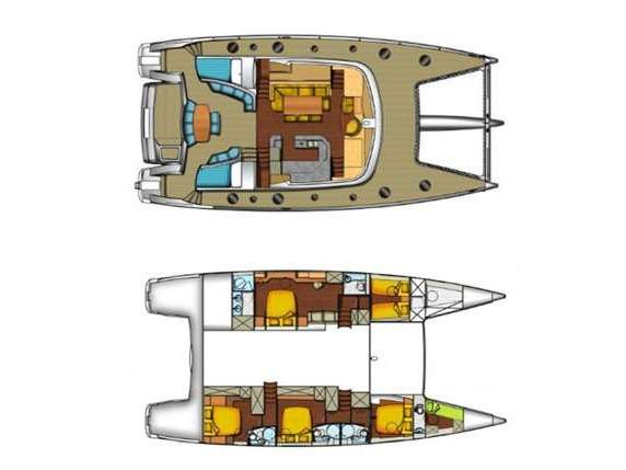 Layout of the boat Galathea 65