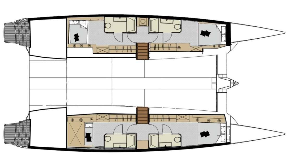 Layout of the boat Hani I