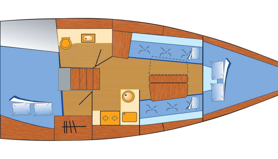 Plans du bateau Hanse 315
