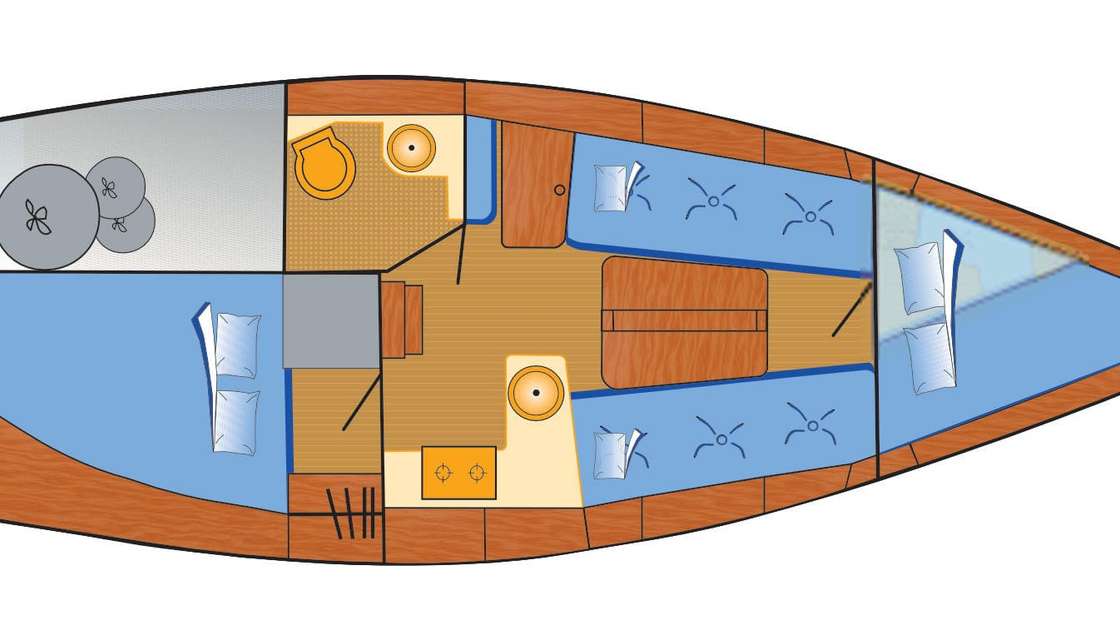 Plans du bateau Hanse 315