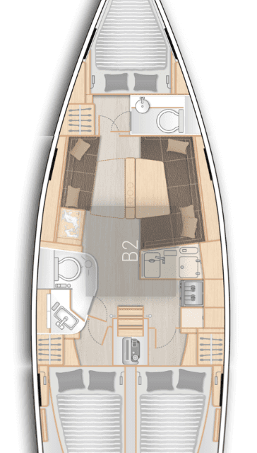 Plans du bateau Hanse 388