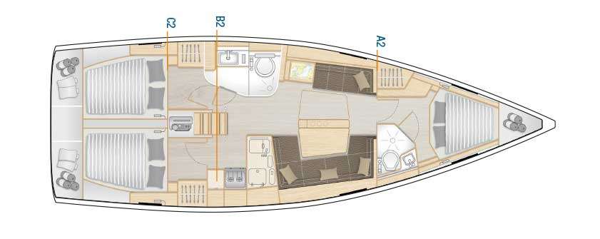 Bootslayouts Hanse 418